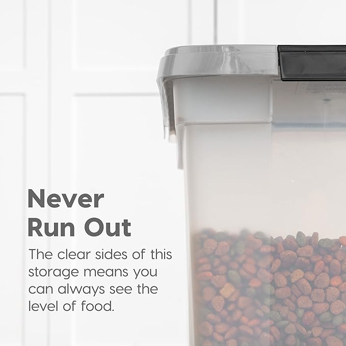 IRIS USA Airtight Dog Food Storage Container, WeatherPro, Removable Wheels - Image 6