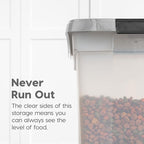 IRIS USA Airtight Dog Food Storage Container, WeatherPro, Removable Wheels - Image 6