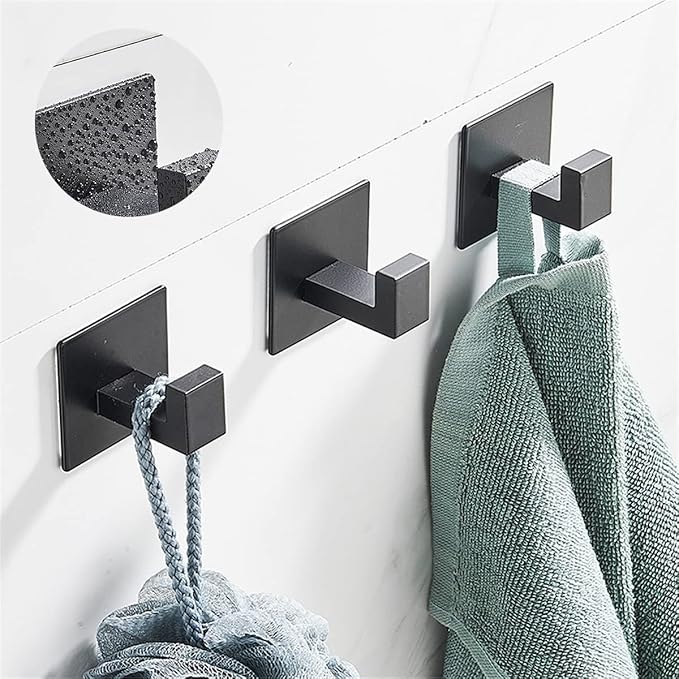 Flybath Coat Hook SUS 304 Stainless Steel Towel Robe Hooks Square Bathroom - Image 4