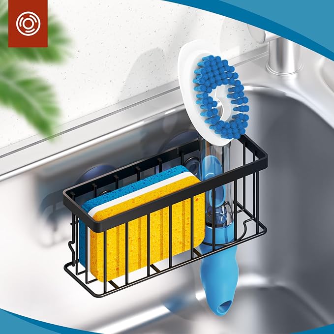 Sponge Holder for Kitchen Sink, Sink Caddy Organizer - Image 7