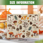 Mushroom Dish Drying Mats For Kitchen Counter XL Microfiber Kitchen Drying Mat - Image 2