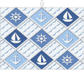 Vintage Nautical Sailboat Anchor Dish Drying Mat 18x24 by indokyeyqaz