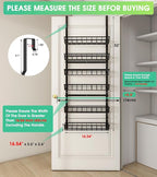 Over The Door Pantry Organizer, Pantry Storage and Organization, 6-Tier - Image 2