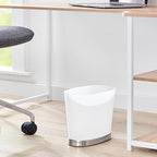 iDesign Slim Bathroom Trash Can, Small Plastic Garbage Can - Image 5