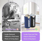 2Pcs 95L Collapsible Laundry Basket - Image 5