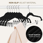 Korpai 24-Pack Black Velvet Hangers - Image 4