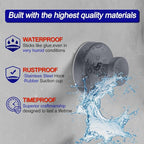 Suction Cup Hooks for Shower, Removable Towel Hooks for Bathroom Window Glass - Image 2