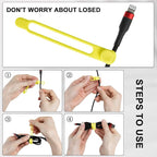 Nearockle 50Pcs Silicone Cable Ties Cord Organizer - Image 3