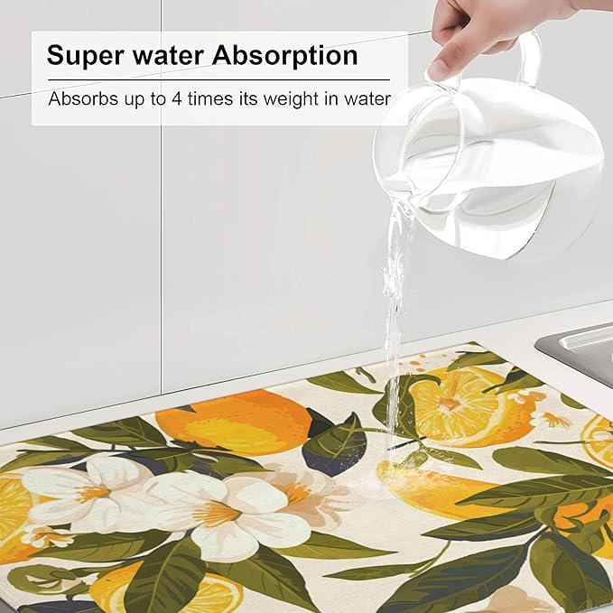 Orange Blossom Dish Drying Mats - Image 5