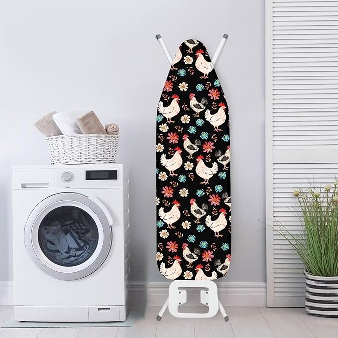 Chicken Floral Ironing Board Cover and Pad Full Size Ironing Mat - Image 4