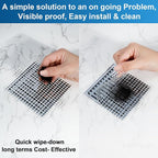 INVIHUG, 25 Pack, Disposable Shower Drain Hair Catcher Mesh Stickers, - Image 5