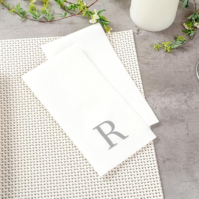 Luxenap 15.8 X 7.9 Inch Linen-Feel Guest Towels, 2000 Lettered Hand Towels - Image 6