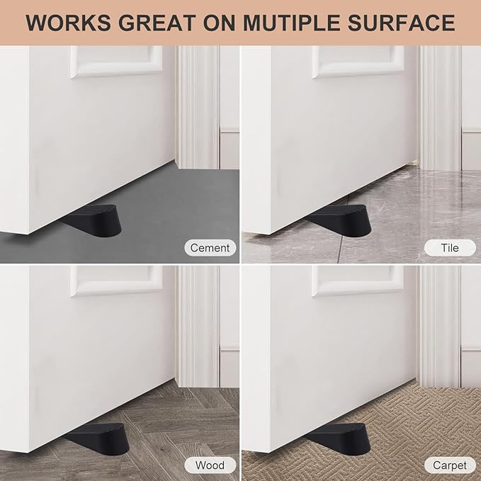 Big Door Stoppers for Bottom of Door on Floor, Premium Big Rubber Door Stop - Image 4