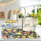 Colorful Fruit Dish Drying Mat for Kitchen Counter-18" x 16" inch Microfiber - Image 5