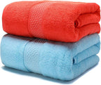 Cotton Bath Towels Set, 2-Piece Set Super Absorbent Quick Drying, Suitable by Weierduosi