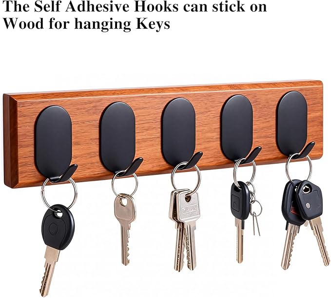 Sticky Adhesive Hooks for Hanging, Key Hooks, Stainless Steel Wall Hooks - Image 4