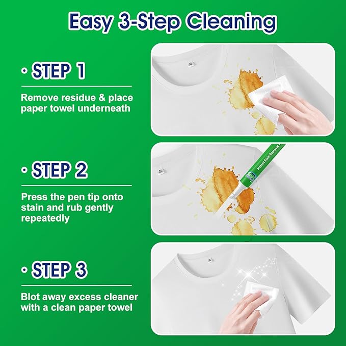Stain Remover Pens for Clothing, 5 Pack – Instant Stain Removal Pen for Clothes - Image 6