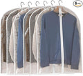 Garment Bags for Hanging Clothes, Plastic Dustproof Suit Bag, Coat Protector by Perber