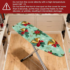 Nuxovilar Ironing Board Covers Winter Bells and Poinsettia Pattern Polyester - Image 4