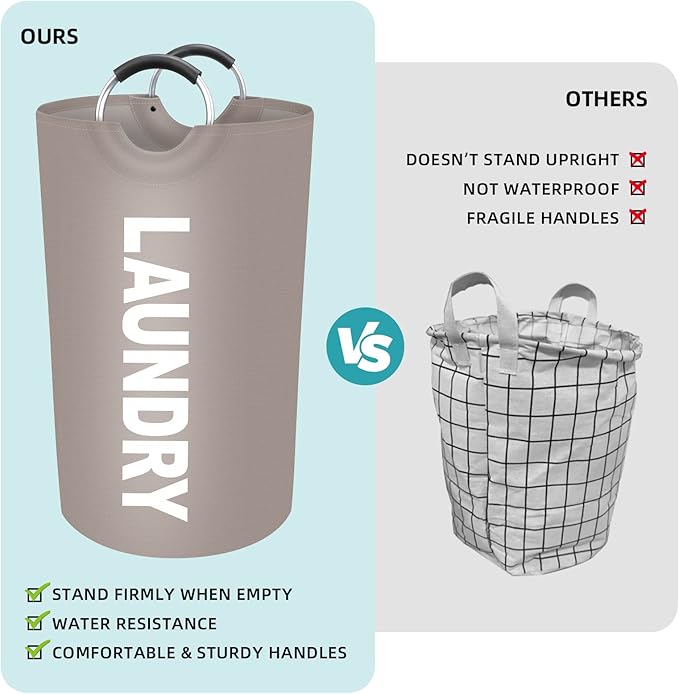 StorageRight 75L Large Laundry Basket, Laundry Hamper, Dirty Clothes Hamper - Image 4
