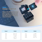 DB-110 LI-92B LI-90B NP-50 Battery and SD Micro SD Card Case, Water-Resistant & - Image 3