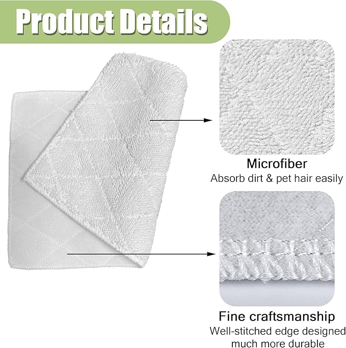 Light 'N' Easy Steam Mop Pads Replacement Reusable - Image 5