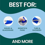 Scotch-Brite Zero Scratch Scouring Pad, Effective + Gentle Dish Scrubber - Image 3