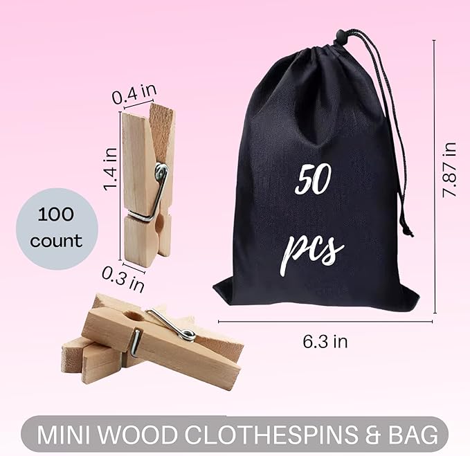 Small Clothes Pin, Mini Clothespins, Small Clothes Pins - Image 4