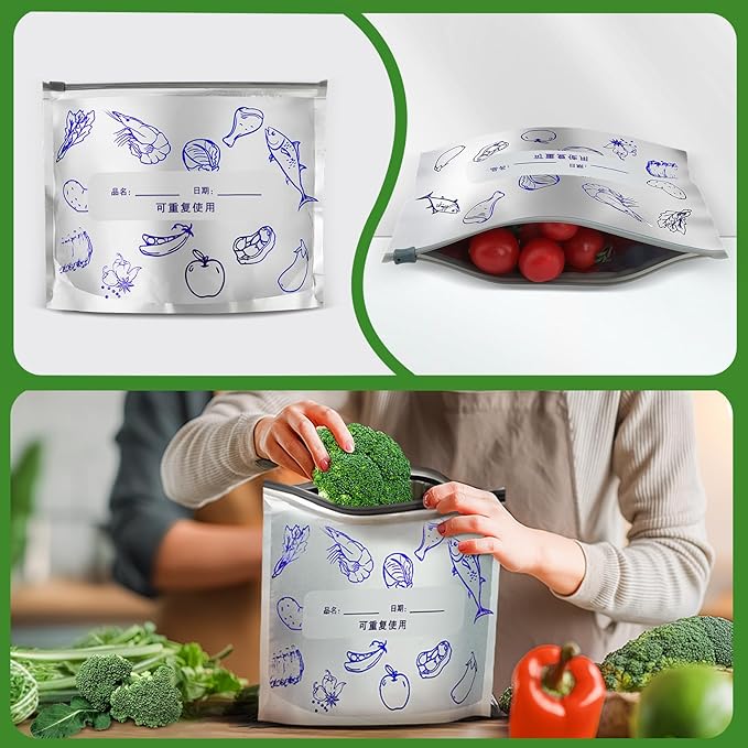 Reusable Aluminum Foil Food Storage Bags - Image 5