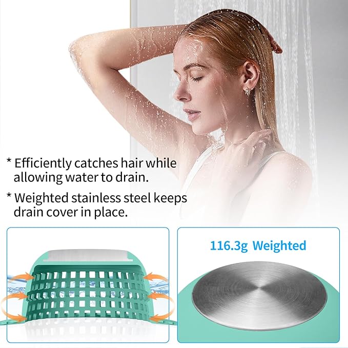 Shower Drain Hair Catcher Bathtub Drain Cover Shower Protector - Image 4