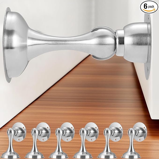 6 Pack Magnetic Door Stop No Drilling Door Stop by YDAJIURI+%E3%85%A4