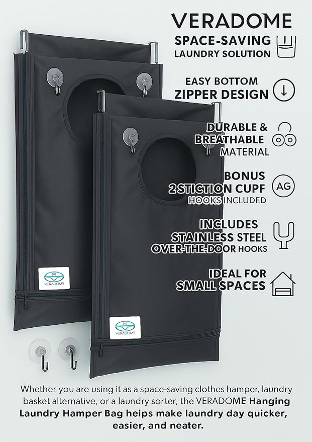 Hanging Laundry Hamper Bag – Space-Saving Dirty Clothes Storage - Image 6