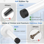 2 Pack Door Stops, 304 Stainless Steel Door Stoppers, Easy Installation - Image 6