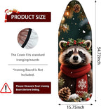Nuxovilar Ironing Board Covers Winter Raccoon Pattern Polyester 15x54 Inches - Image 3