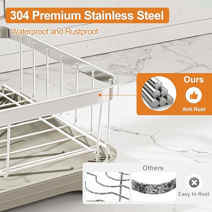 Stainless Steel Dish Drying Rack – 304 Grade Dish Racks - Image 3