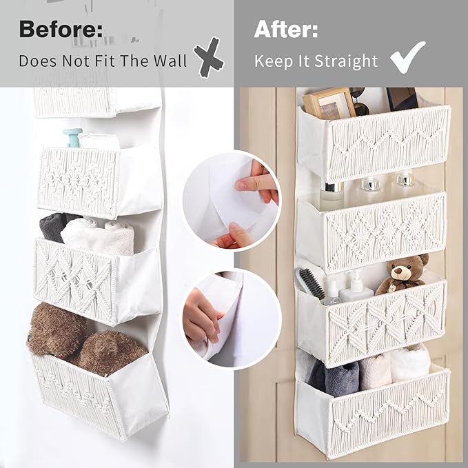 ANTIS'S HOME Nursery Over The Door Organizer Boho Decor Nursery Storage - Image 4