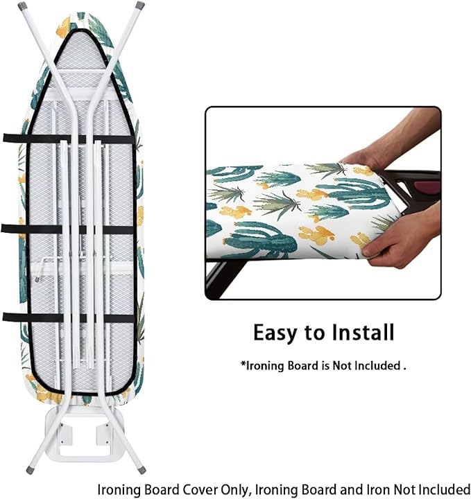Cactus Ironing Board Cover and Padding 15 x 54 Non-Slip Ironing Board - Image 4