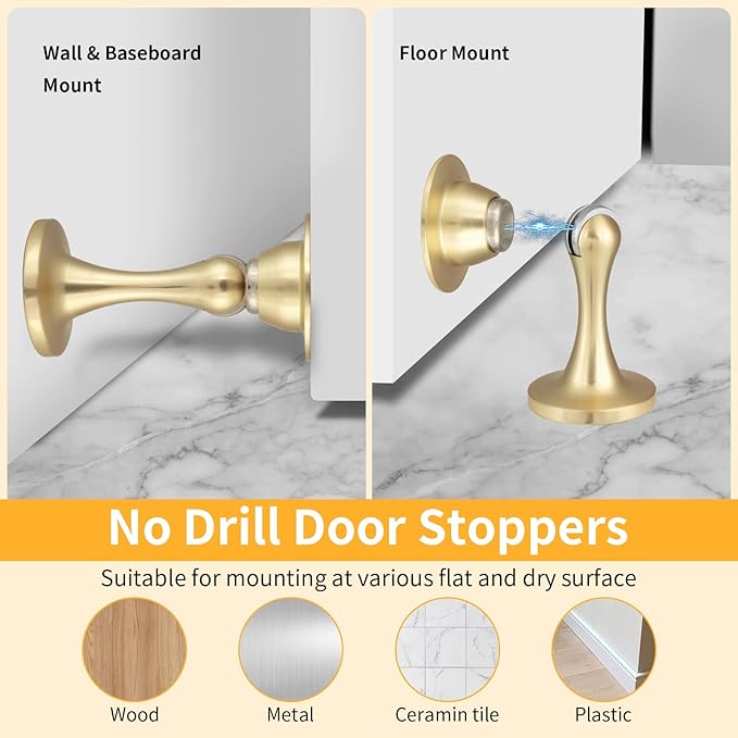 Bak Bo Magnetic Door Stopper, Strong Magnetic Door Holder Keep Door Open - Image 4