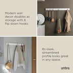 Umbra Flip Wall-Mounted Coat Rack - Image 4