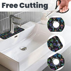 Cool Mushroom Mushrooms Kitchen Sink Splash Guard Faucet Mat Super Absorbent - Image 3