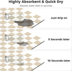 12" x 20" Checkered Dish Drying Mat - Image 5