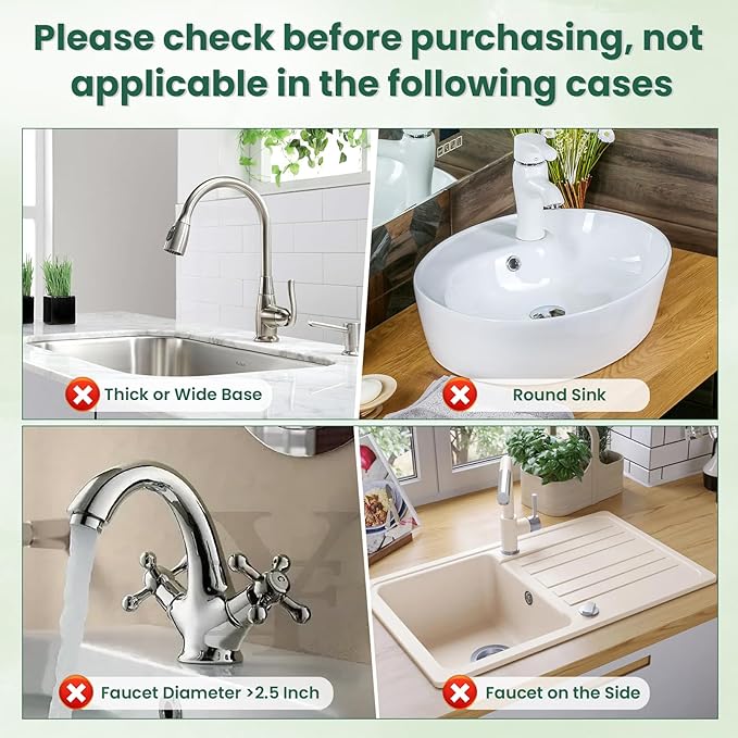 TOOVEM Silicone Faucet Splash Guard, 17.7 x 5.5 Inch Kitchen Sink Splash Guard - Image 6