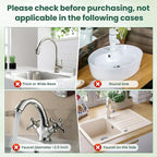 TOOVEM Silicone Faucet Splash Guard, 17.7 x 5.5 Inch Kitchen Sink Splash Guard - Image 6