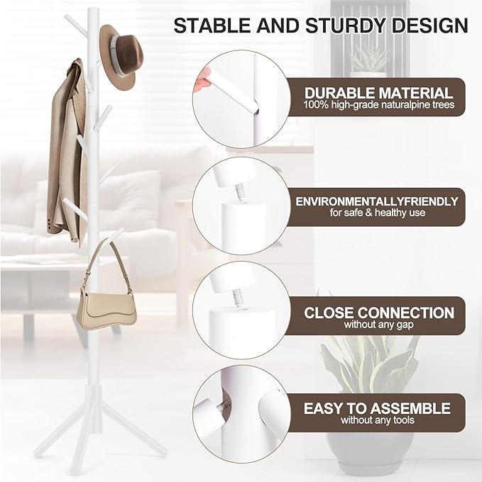 Coat Rack, Freestanding Coat Rack - Image 3