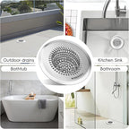 Bathtub Drain Hair Catcher, Fast Drainage Shower Drain Hair Catcher, Reversible - Image 6