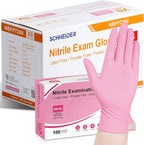 Schneider Nitrile Exam Gloves, 4-mil Medical Gloves Disposable Latex Free by Schneider