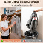 DBC Rechargeable Fabric Shaver and Lint Remover, 2.7" Sweater Shaver - Image 6