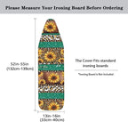 Sunflower Ironing Board Cover, Full Size Scorch Resistant Padding, Elastic Edge - Image 5