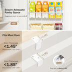 Delamu Over The Door Pantry Organizer, 5-Tier Pantry Door Organizers and Storage - Image 3