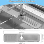5° Slope Kitchen Sink Faucet Mat, Kitchen Sink Splash Guard, Silicone Material - Image 3